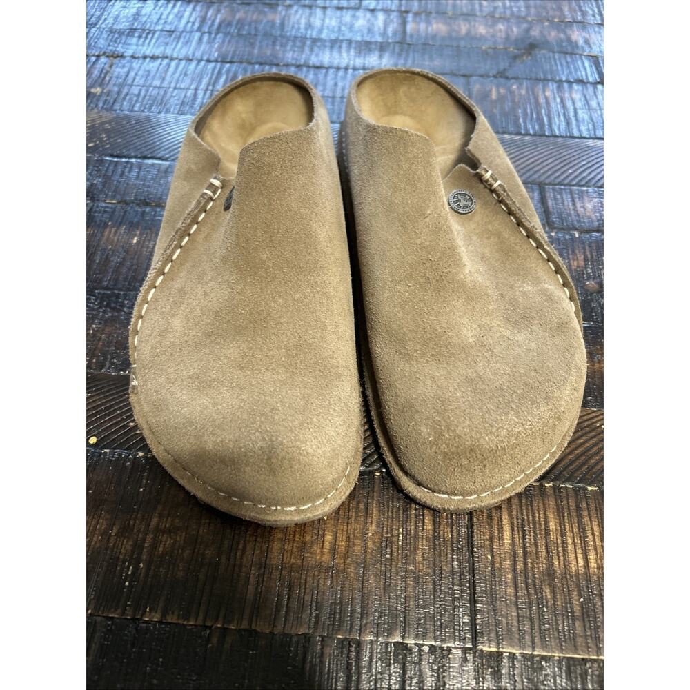 Birkenstock Zermatt Premium Suede Leather Clogs Taupe Brown Size 37 US6 - Picture 5 of 7